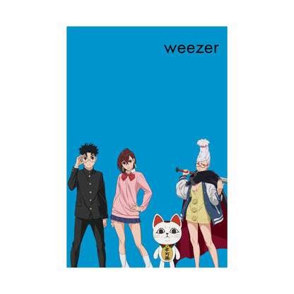 WEEZER X Dandadan meme Anime Room Poster