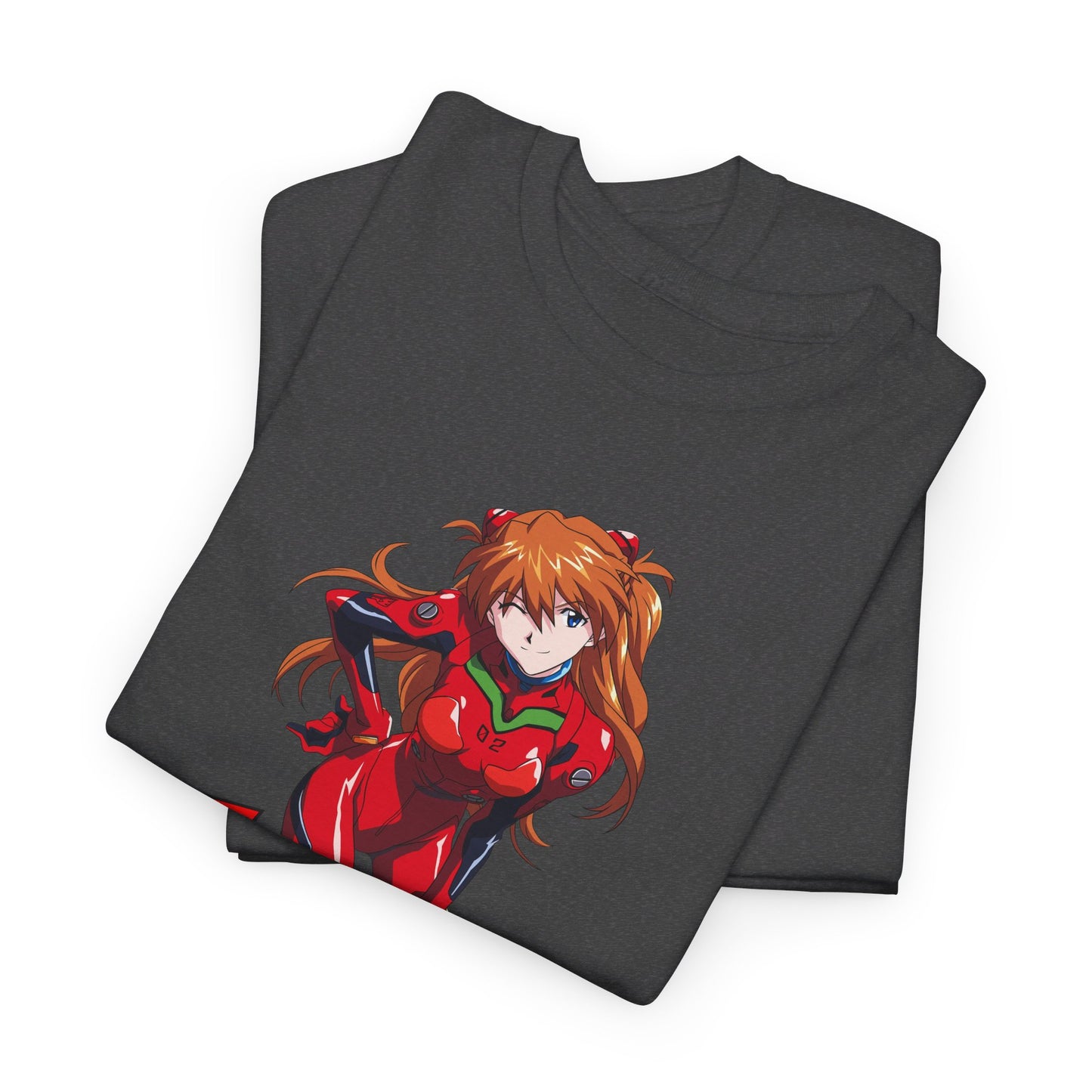 Evangelion Asuka Goal Physique Gym Shirt Heavy Cotton Tee