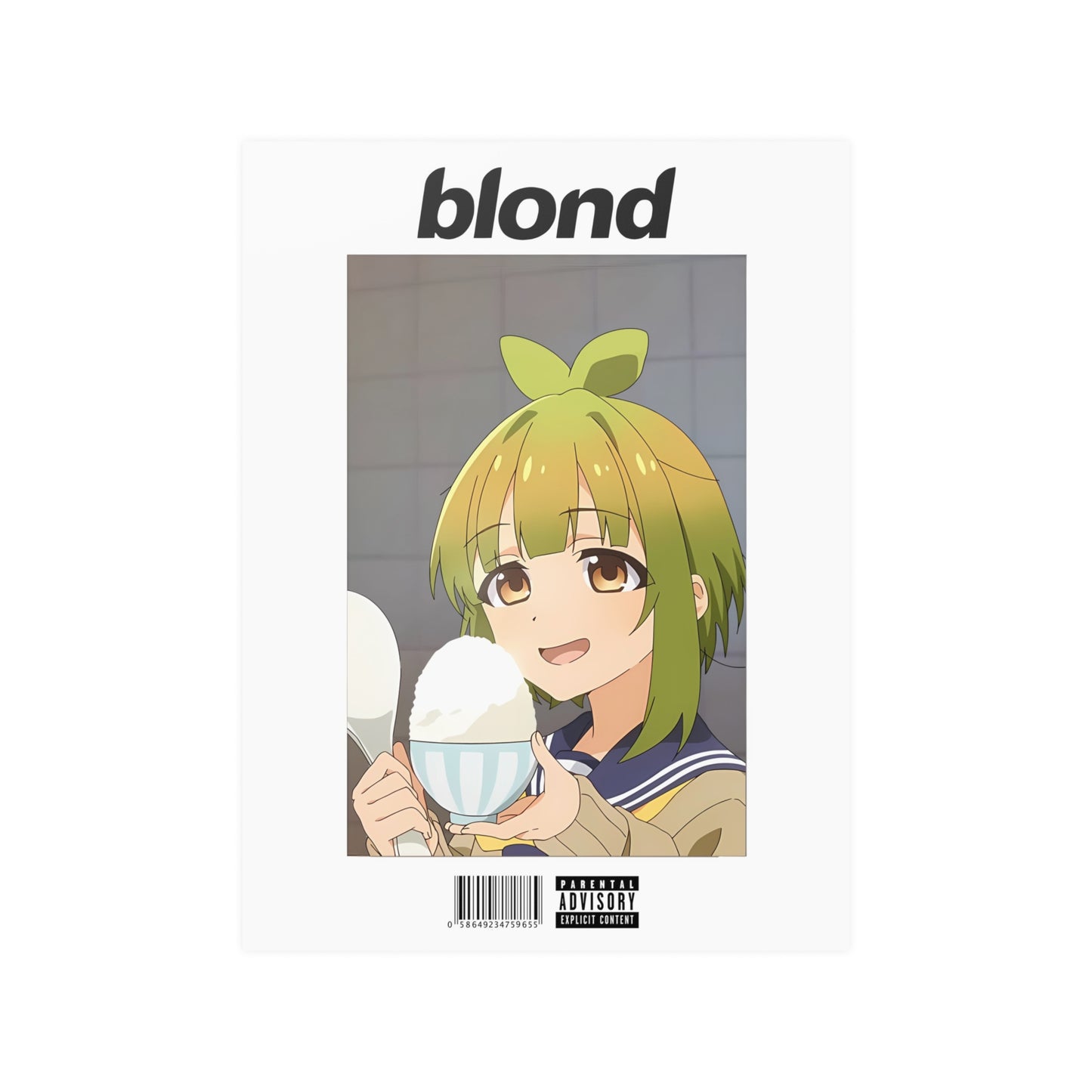 Bashame My Deer Friend Nokotan X  Frank Ocean Blond Meme Poster.