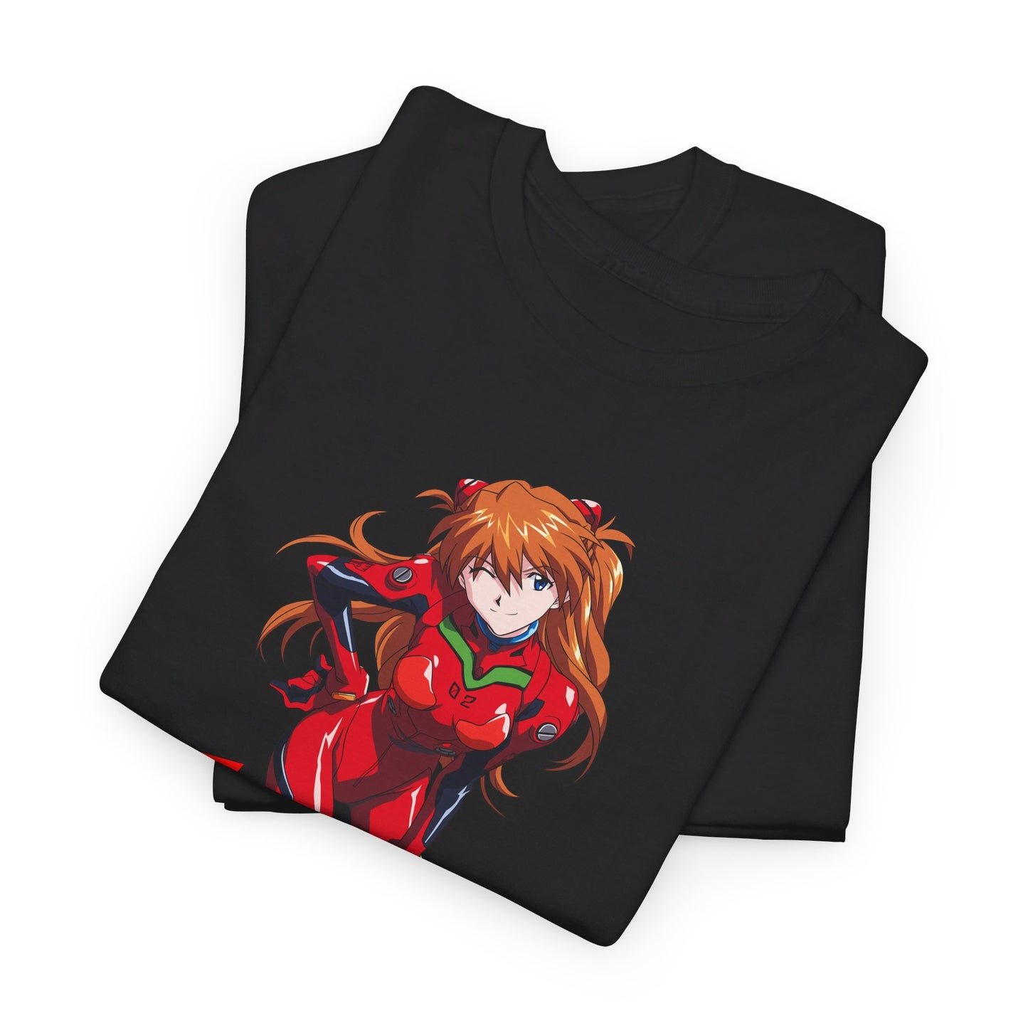 Evangelion Asuka Goal Physique Gym Shirt Heavy Cotton Tee