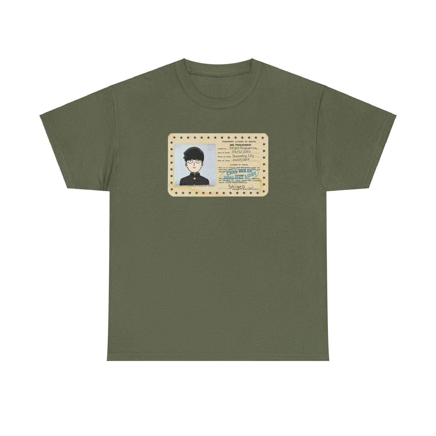 Shigeo Kageyama Mob X Tyler The Creator Mob Psyco 100Gildan Heavy Cotton Tee