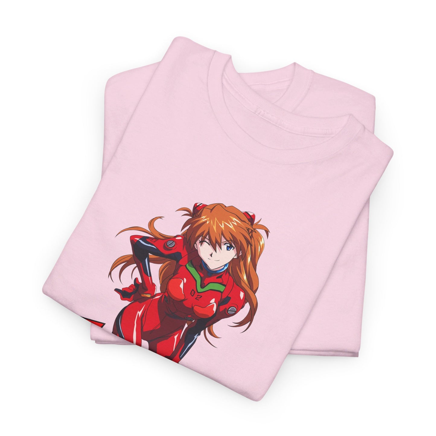 Evangelion Asuka Goal Physique Gym Shirt Heavy Cotton Tee